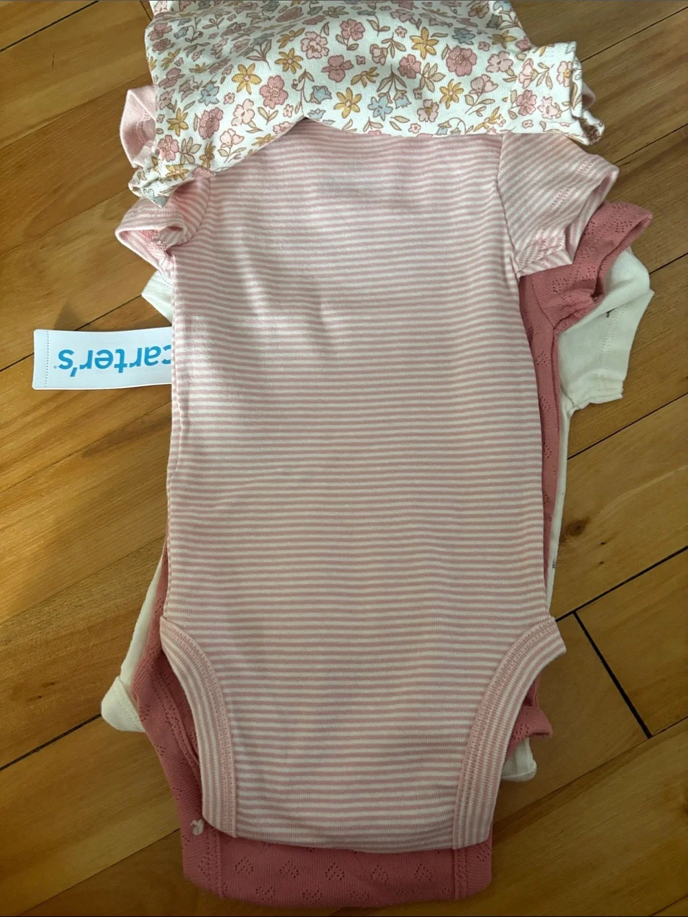 NEW! Carter's Short-Sleeve One-Piece Bodysuits - 5 Pack - Size 3 months
